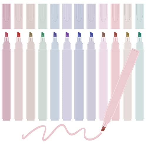 Meetory 12 Farben Textmarker Pastell Highlighter Pen, Textmarker Stifte Aesthetic, Text Markers School Supplies, Marker Pastell für Journaling Note Nehmen Schulbüro Stationäre Meetory 12 Farben Textmarker Pastell Highlighter Pen, Textmarker Stifte Aesthetic, Text Markers School Supplies, Marker Pastell für Journaling Note Nehmen Schulbüro Stationäre von Meetory