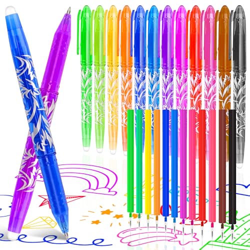 Meetory 24 Stück Radierbarer Kugelschreiber, 12 Farben Tintenroller Radierbar, 0.5mm Gelstifte Radierbar, Radierbarer Gelschreiber Fricion Stift Set Meetory 24 Stück Radierbarer Kugelschreiber, 12 Farben Tintenroller Radierbar, 0.5mm Gelstifte Radierbar, Radierbarer Gelschreiber Fricion Stift Set von Meetory