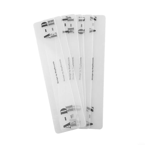 CD- und LP-Organizer, 6 transparente Alphabet-Tab-Indexkarten (horizontale CD-Karten) von MeevrgR