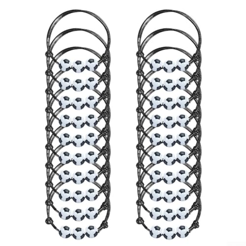 MeevrgR 20 x Sport-Charm-Armbänder, perfekt für Team- und Sport-Motto-Partys (Fußball) von MeevrgR