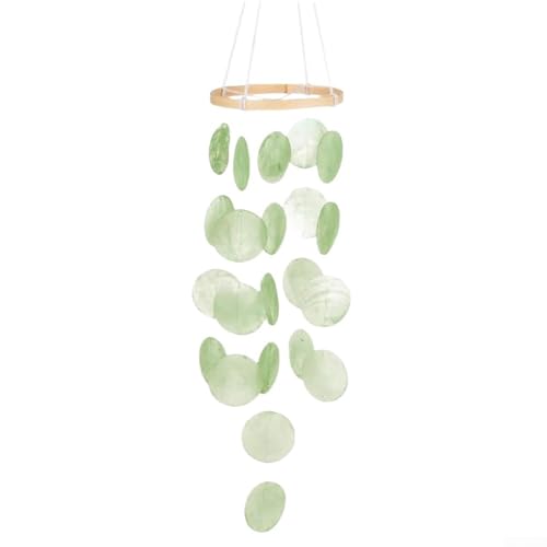 MeevrgR Windspiel aus natürlichen Muscheln, für drinnen und draußen, 73 cm Länge, Garten, hängende Dekorationen, Mobile mit Holzperlen, für Terrasse, Veranda, Zuhause, Wohnzimmer, Balkon, Schlafzimmer MeevrgR Windspiel aus natürlichen Muscheln, für drinnen und draußen, 73 cm Länge, Garten, hängende Dekorationen, Mobile mit Holzperlen, für Terrasse, Veranda, Zuhause, Wohnzimmer, Balkon, Schlafzimmer von MeevrgR