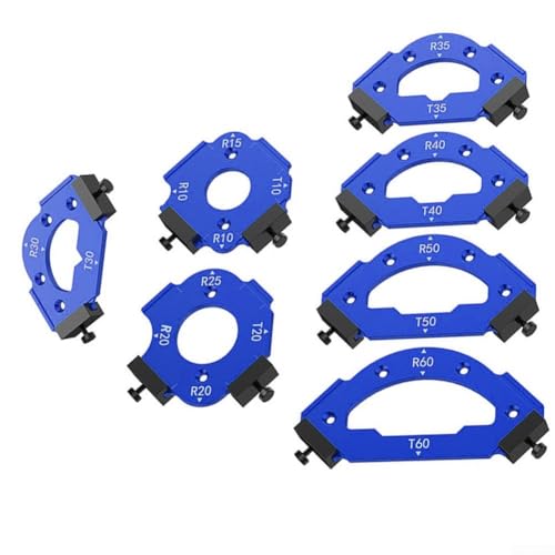 Router Radius Schablonen-Set 7 Aluminium Jigs für Holzbearbeitung Effizienz von MeevrgR