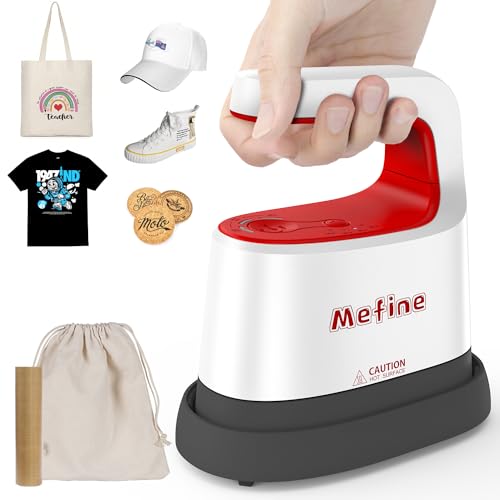 Mefine Transferpresse Mini Presse Plotter Maschine Klein Heizpresse T Shirt Druckmaschine mit 4 Zeitmesser und 3 Heizstufen, DIY Heißpresse Mini für Hut, Schuhe, Taschen, Automatische Abschaltung Mefine Transferpresse Mini Presse Plotter Maschine Klein Heizpresse T Shirt Druckmaschine mit 4 Zeitmesser und 3 Heizstufen, DIY Heißpresse Mini für Hut, Schuhe, Taschen, Automatische Abschaltung von Mefine