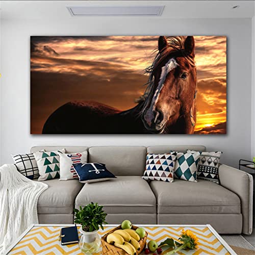 5D Diamond Painting Set,DIY Full Drill Diamant Painting Bilder Groß,Cross Stickerei Malerei Kits für Erwachsene,Kristall Leinwand Kunst und Handwerk Malerei,Home Wand Décor-Pferd,Round Drill,40x80cm 5D Diamond Painting Set,DIY Full Drill Diamant Painting Bilder Groß,Cross Stickerei Malerei Kits für Erwachsene,Kristall Leinwand Kunst und Handwerk Malerei,Home Wand Décor-Pferd,Round Drill,40x80cm von Mefooge
