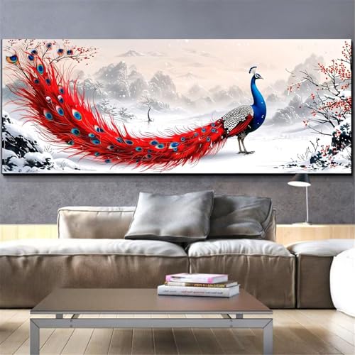 Mefooge Diamond Painting Erwachsene Groß 40x80cm Diamond Painting Pfauen 5D DIY Malen Nach Zahlen Rot Crystal Art Kits Diamant Painting Bilder Home Wand Dekor Geschenke L232 Mefooge Diamond Painting Erwachsene Groß 40x80cm Diamond Painting Pfauen 5D DIY Malen Nach Zahlen Rot Crystal Art Kits Diamant Painting Bilder Home Wand Dekor Geschenke L232 von Mefooge