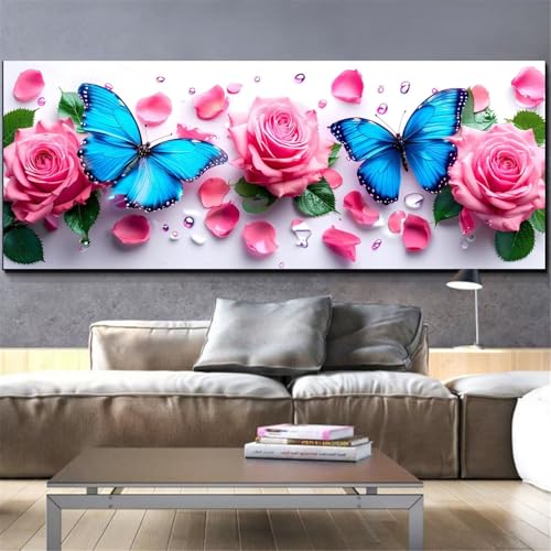 Mefooge Diamond Painting Rose Diamond Painting Erwachsene Groß 30x90cm Schmetterling Diamant Malerei Malen Nach Zahlen Full Drill Crystal Art Stickerei Malerei Kits für Home Dekor Geschenke L210 Mefooge Diamond Painting Rose Diamond Painting Erwachsene Groß 30x90cm Schmetterling Diamant Malerei Malen Nach Zahlen Full Drill Crystal Art Stickerei Malerei Kits für Home Dekor Geschenke L210 von Mefooge