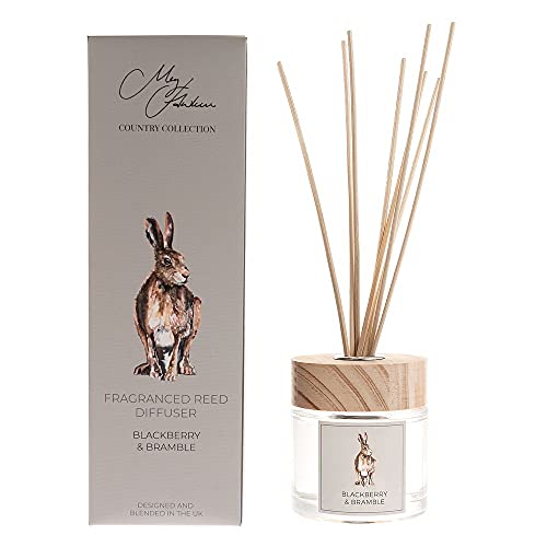 Meg Hawkins Hare Design Duftöl-Zerstäuber, Duft: BlackBerry & Bramble, Geschenk-Set mit Stäbchen, 150 ml Meg Hawkins Hare Design Duftöl-Zerstäuber, Duft: BlackBerry & Bramble, Geschenk-Set mit Stäbchen, 150 ml von Meg Hawkins