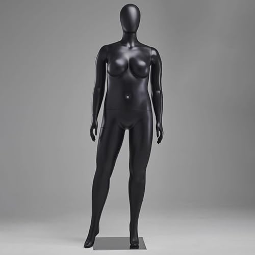 MegLob Weiblicher Schaufensterpuppenkörper in Übergröße, 180 cm Näh-Schneiderpuppentorso Für Mollige, Große Frauen, 73 Zoll Modell-Ausstellungskörperständer Mit Rechteckiger Basis,Schwarz MegLob Weiblicher Schaufensterpuppenkörper in Übergröße, 180 cm Näh-Schneiderpuppentorso Für Mollige, Große Frauen, 73 Zoll Modell-Ausstellungskörperständer Mit Rechteckiger Basis,Schwarz von MegLob