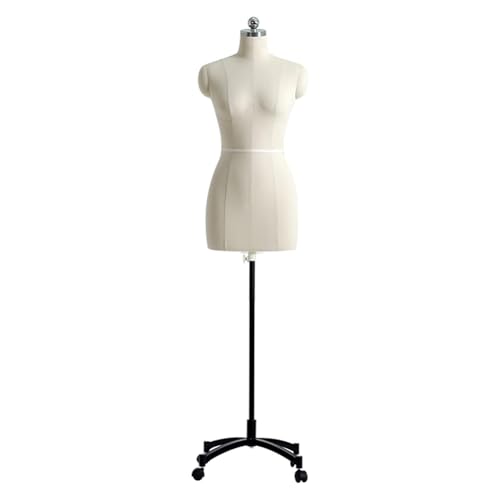 MegLob Weiche Oberfläche Weiblicher Schaufensterpuppler Torso, Mobile Frauenkleid Formen Für Die Kleidung Designerin, Fippable Schaufensterpupplung,82 von MegLob