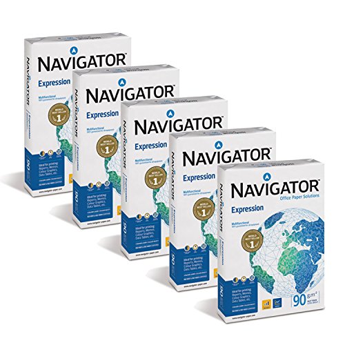 Navigator Expression Druckerpapier, A4, 90 g/m2, hohe Qualität, extra glatt & dick, reinweiß, 2500 Blatt Navigator Expression Druckerpapier, A4, 90 g/m2, hohe Qualität, extra glatt & dick, reinweiß, 2500 Blatt von MegaMarketing
