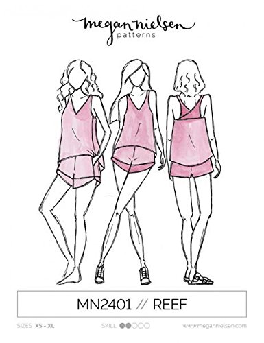 Megan Nielsen Damen Easy Schnittmuster 2401 Reef Cami und Shorts Set Megan Nielsen Damen Easy Schnittmuster 2401 Reef Cami und Shorts Set von Megan Nielsen