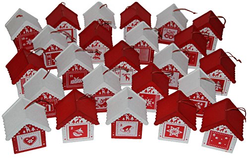 Adventskalender Weihnachtsdorf aus Holz mit 24 Häuschen zum Befüllen Adventskalender Weihnachtsdorf aus Holz mit 24 Häuschen zum Befüllen von Megashop 2000