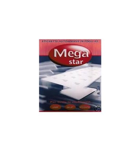 Weiße Mehrzweck-Etiketten, 48,5 x 25,4 mm, Laser und Inkjet, 100 FF von Megastar