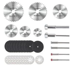 32pcs Trennscheiben Set, Schneidräder Kreissägeblatt, Sägeblatt, Multifunktionswerkzeuge mit Schraubendreher zum Schneiden von Holz, Kunststoff und Metall 32pcs Trennscheiben Set, Schneidräder Kreissägeblatt, Sägeblatt, Multifunktionswerkzeuge mit Schraubendreher zum Schneiden von Holz, Kunststoff und Metall von Megcdtr