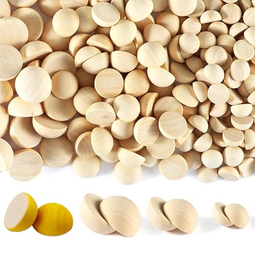 Halbe Holzkugeln, 360 Stück Halbrunde Holzperlen, Natürliche Halbkugeln zum Basteln, Halbkugelförmig Lose Perlen Holzkugelperlen für Gemälde DIY Schmuck Herstellung -10mm/12mm/15mm Halbe Holzkugeln, 360 Stück Halbrunde Holzperlen, Natürliche Halbkugeln zum Basteln, Halbkugelförmig Lose Perlen Holzkugelperlen für Gemälde DIY Schmuck Herstellung -10mm/12mm/15mm von Megcdtr