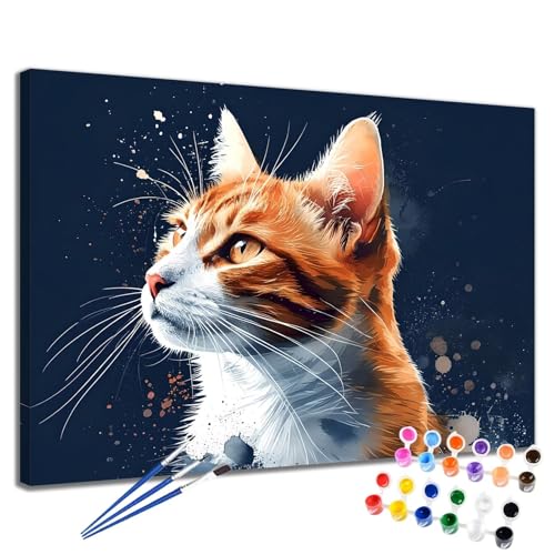 Katze Malen Nach Zahlen Erwachsene Tier Malen Nach Zahlen Kinder ab 7 8 9 10 Jahre Mädchen DIY Handgemalt Ölgemälde Komplettset Leinwand Kit, Erwachsene Kreativ Home Decor Geschenk 90x120 cm 2W-223 Katze Malen Nach Zahlen Erwachsene Tier Malen Nach Zahlen Kinder ab 7 8 9 10 Jahre Mädchen DIY Handgemalt Ölgemälde Komplettset Leinwand Kit, Erwachsene Kreativ Home Decor Geschenk 90x120 cm 2W-223 von Meiaiao