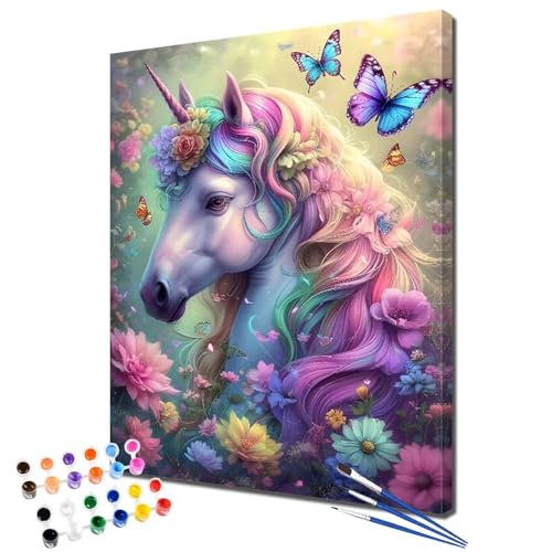 Malen Nach Zahlen Einhorn Malen Nach Zahlen Kinder ab 7 8 9 10 Jahre Mädchen Blume 30x40 cm, Paint by Numbers Adult Leinwand Kunst Kreativ Kit, DIY Handgemalt Ölgemälde Home Decor Geschenk 2W-1614 Malen Nach Zahlen Einhorn Malen Nach Zahlen Kinder ab 7 8 9 10 Jahre Mädchen Blume 30x40 cm, Paint by Numbers Adult Leinwand Kunst Kreativ Kit, DIY Handgemalt Ölgemälde Home Decor Geschenk 2W-1614 von Meiaiao