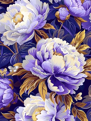 Malen nach Zahlen Lila, Malen Nach Zahlen Erwachsene, Blumen 90x120cm Paint by Numbers DIY Kreativ Bastelset Kinder Anfänger Handgemalt Ölgemälde Leinwand für Home Décor,Frauen Hobby Bastelset Dekor Malen nach Zahlen Lila, Malen Nach Zahlen Erwachsene, Blumen 90x120cm Paint by Numbers DIY Kreativ Bastelset Kinder Anfänger Handgemalt Ölgemälde Leinwand für Home Décor,Frauen Hobby Bastelset Dekor von Meiaiao