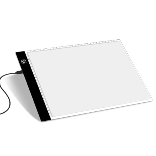 Meichoon A4-1 LED Kopiertafel Comics und Animation Peilsender Leuchtplatte USB Netzteil Elektrodenloses Dimmen Geeignet für Künstlerdesign Prägen Malen und Betrachten von Dias von Meichoon