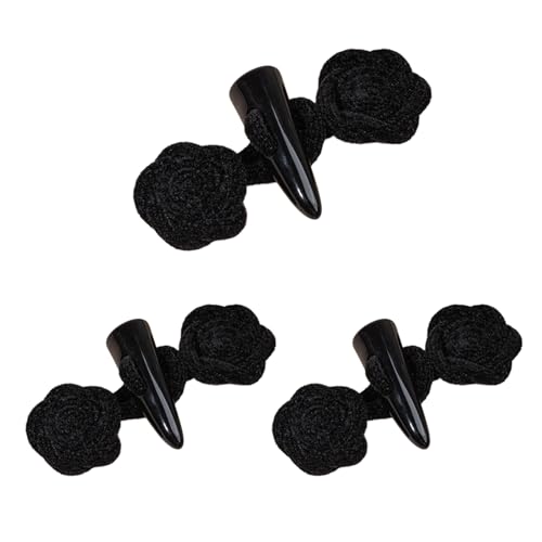 3 x langlebige Harzknöpfe, Hornknöpfe, Mäntel, Pullover, Knöpfe, Nähknöpfe für Halloween, Maskeraden und den täglichen Gebrauch von Meiliyizu