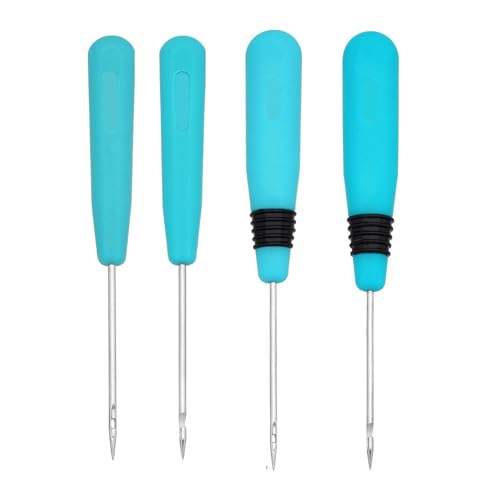 4 Stück Nähahle Lederwerkzeug Kegel Nadel Schuhreparatur Nadelwerkzeug handgefertigtes Leder von Meiliyizu