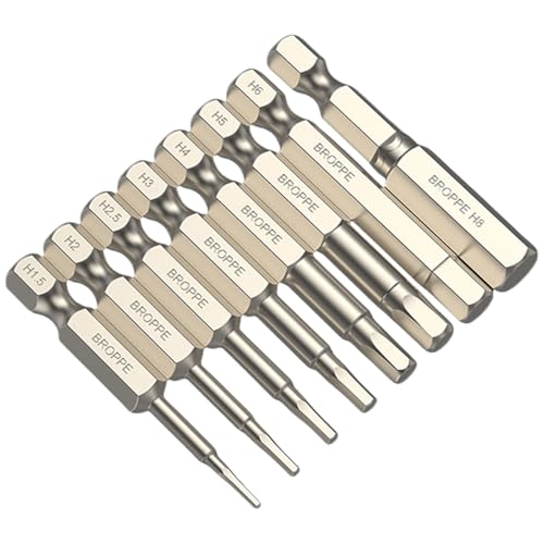 5/6/7/8-teiliges Sechskantkopf-Inbusschlüssel-Bohrer-Set, 6,35 mm Sechskantschaft, Stahl-Bit-Set, Inbusschraubendreher, professionell 5/6/7/8-teiliges Sechskantkopf-Inbusschlüssel-Bohrer-Set, 6,35 mm Sechskantschaft, Stahl-Bit-Set, Inbusschraubendreher, professionell von Meiliyizu