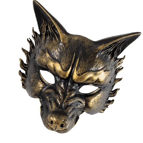 Halloween-Wolf-Verkleidung, Tier-Cosplay-Dekoration, Maskerade für Damen und Herren, Halloween-Kostüm, Maskerade von Meiliyizu