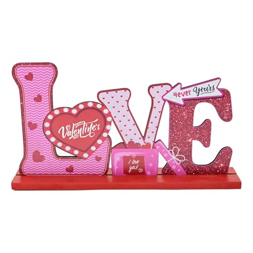 Künstlerische Holzschnitzerei Desktop Ornament Valentinstag Dekoration Festival Tischbedarf Hochzeit Party Zubehör von Meiliyizu