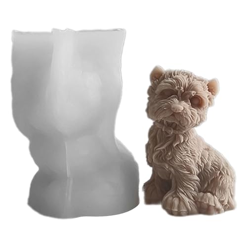 Meiliyizu 3D-Hundekerzen-Silikonform, Tierkerze, Harzform für Aromatherapie, Kerzenherstellung, Seife, Heimdekorationen Meiliyizu 3D-Hundekerzen-Silikonform, Tierkerze, Harzform für Aromatherapie, Kerzenherstellung, Seife, Heimdekorationen von Meiliyizu
