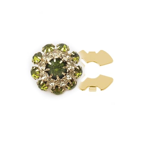 Meiliyizu Knopfabdeckungen, abnehmbare Hemdknöpfe, Clips, Strasssteine, Blumenknöpfe, dekorativer Knopf von Meiliyizu