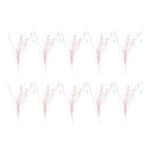 Meiliyizu Künstliche Blumenstiele, 10 Stück, bruchsicher, Zweig, Kunstblumen-Akzent, für Schaufenster, Plektren Meiliyizu Künstliche Blumenstiele, 10 Stück, bruchsicher, Zweig, Kunstblumen-Akzent, für Schaufenster, Plektren von Meiliyizu