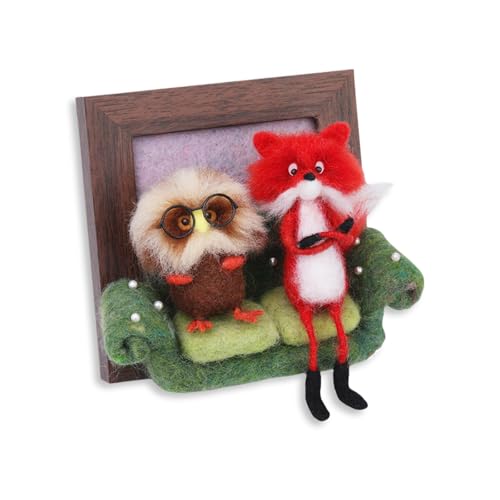 Meiliyizu Nadelfilz-Starter-Kits, Tierrahmen, Nadelfilz-Kits, einfach zu bedienen, Nadelfilzzubehör, Filznadel-Set Meiliyizu Nadelfilz-Starter-Kits, Tierrahmen, Nadelfilz-Kits, einfach zu bedienen, Nadelfilzzubehör, Filznadel-Set von Meiliyizu