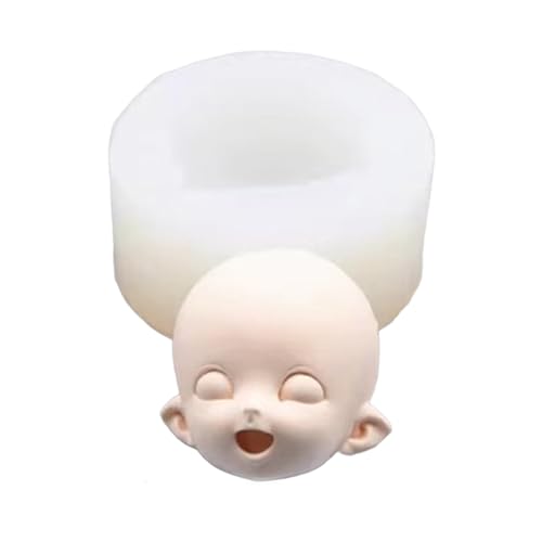 Meiliyizu Silikonform mit menschlichem Gesicht, für Fondant, Schokolade, Ton, Seife, leicht, Backform Meiliyizu Silikonform mit menschlichem Gesicht, für Fondant, Schokolade, Ton, Seife, leicht, Backform von Meiliyizu