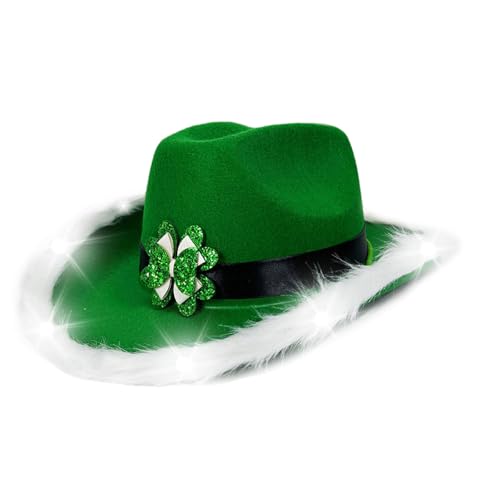 Meiliyizu StPatrick Day Celebration Bowknot Gürtel Hut Festival Requisiten Party Grüner Hut Irischer Nationalfeiertag Kleeblatt Hut Zubehör Meiliyizu StPatrick Day Celebration Bowknot Gürtel Hut Festival Requisiten Party Grüner Hut Irischer Nationalfeiertag Kleeblatt Hut Zubehör von Meiliyizu