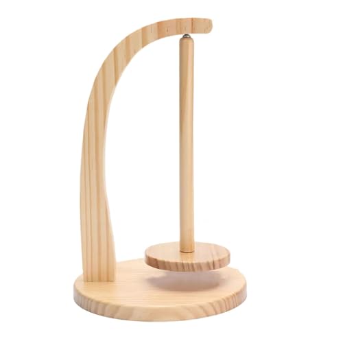 Meiliyizu Strickgarnspender Halter Holz Garnständer Drehbarer Garnständer Fadenspule Rack zum Stricken Häkeln Meiliyizu Strickgarnspender Halter Holz Garnständer Drehbarer Garnständer Fadenspule Rack zum Stricken Häkeln von Meiliyizu