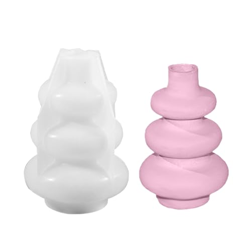 Meiliyizu Vasenform, kreative runde Vase, Silikonform, Blumentopf-Formen, moderne Bastelformen, Silikon-Textur, Blumenglas-Formen für Blumentöpfe Meiliyizu Vasenform, kreative runde Vase, Silikonform, Blumentopf-Formen, moderne Bastelformen, Silikon-Textur, Blumenglas-Formen für Blumentöpfe von Meiliyizu