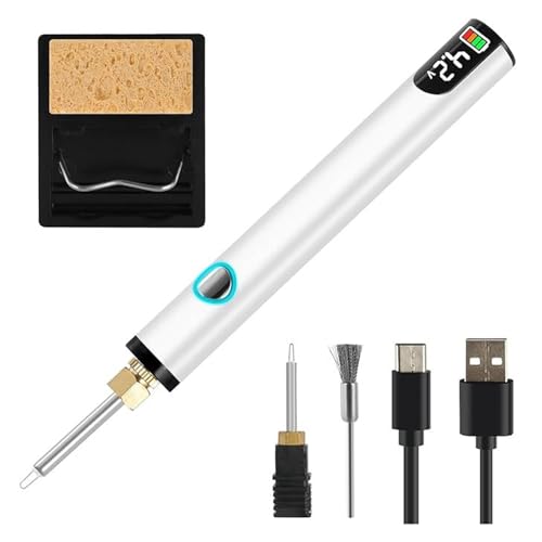Multifunktionales Gewindezapper-Werkzeug für Schmuck und Bastelarbeiten, mit wiederaufladbarem Akku und 2 Ersatzspitzen von Meiliyizu