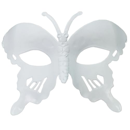 Weiße Maskerade Halloween Schmetterling halbes Gesicht Karneval Karneval für Party von Meiliyizu
