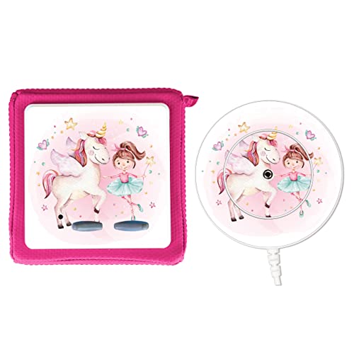 MeinBaby123® Schutzfolie kompatibel mit Toniebox und Ladestation | Schutzcover selbstklebend I Folie Sticker I Toniebox Zubehör (Ladestation Bundle: Einhorn & Ballerina) von MeinBaby123