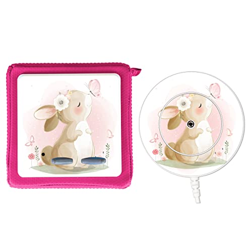 MeinBaby123® Schutzfolie kompatibel mit Toniebox und Ladestation | Schutzcover selbstklebend I Folie Sticker I Toniebox Zubehör (Ladestation Bundle: Hase & Schmetterling) von MeinBaby123