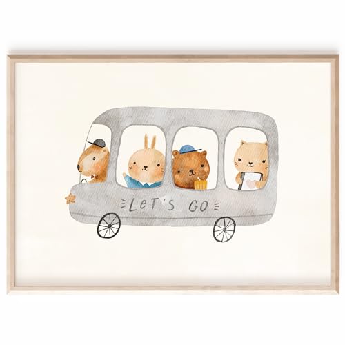 MeinBaby123 Poster I Süße Tiere I 4er/6er/8ter Sets (Boho süße Freunde) von MeinBaby123