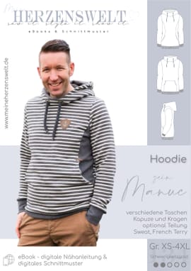 Hoodie Herren - sein Manuc von Meine Herzenswelt