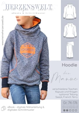 Hoodie Kinder - dein Manuc von Meine Herzenswelt