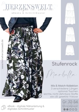 Stufenrock Damen - Meine Marbella von Meine Herzenswelt