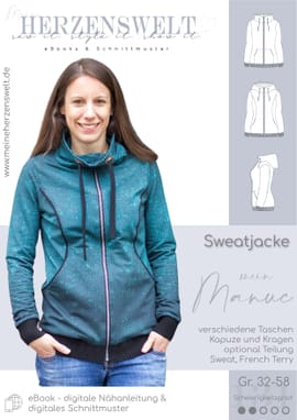 Sweatjacke Damen - mein Manuc Sweatjacke Damen - mein Manuc von Meine Herzenswelt
