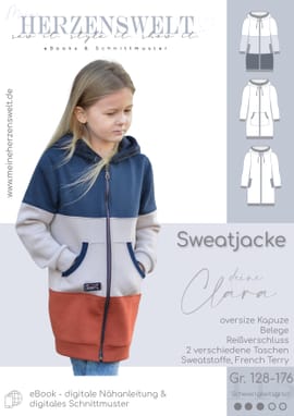 Sweatjacke Kinder - Deine Clara Sweatjacke Kinder - Deine Clara von Meine Herzenswelt