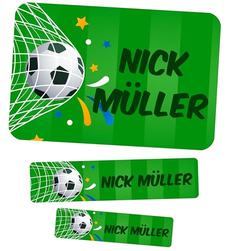 Meinearmbänder – Personalisierte Namensaufkleber – Fußball 2, Packung mit 50 Stück Fußballdesign – Wasserdicht & Langlebig – Für Schule, Kleidung, Flaschen & Brotdosen – Einfach anzubringen Meinearmbänder – Personalisierte Namensaufkleber – Fußball 2, Packung mit 50 Stück Fußballdesign – Wasserdicht & Langlebig – Für Schule, Kleidung, Flaschen & Brotdosen – Einfach anzubringen von Meinearmbänder