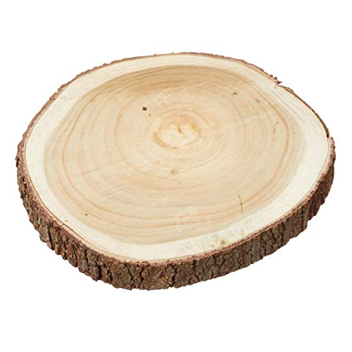 Meinposten. Holzscheibe Baumscheibe Dekobrett Holz Holzbrett Brett Tischdeko Tablett Ø 30 cm von Meinposten.