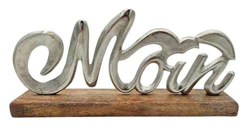 Schriftzug Moin Möwe Dekoschriftzug Mangoholz Aluminium Holz Silber 33x5x16 cm Schild Dekoaufsteller Schriftzug Moin Möwe Dekoschriftzug Mangoholz Aluminium Holz Silber 33x5x16 cm Schild Dekoaufsteller von Meinposten