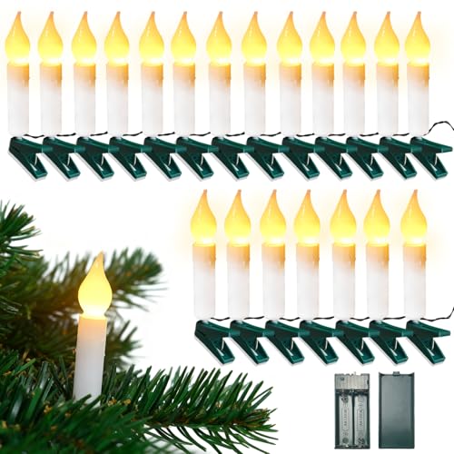 Meision Lichterkette Außen Innen 2M 20LEDs, Kerzen Lichterketten Batterie mit Timer + Blinkendes + Klammer, Weihnachtsdeko Lichter für weihnachtsbaum deko, Party, Warmweiß Meision Lichterkette Außen Innen 2M 20LEDs, Kerzen Lichterketten Batterie mit Timer + Blinkendes + Klammer, Weihnachtsdeko Lichter für weihnachtsbaum deko, Party, Warmweiß von Meision
